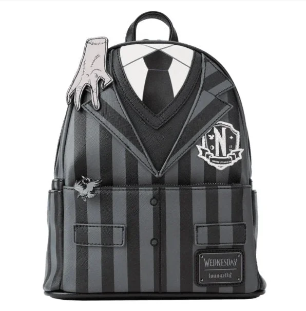 Elegant New Year Party Bags With Flash Sales Loungefly Wednesday Addams Nevermore Cosplay Mini Backpack