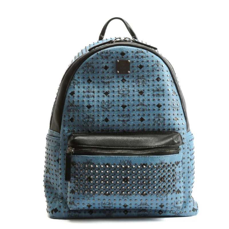 Discounted Designer Bags For Clearance Sale MCM MMK Stark Special Large Backpack - Blue