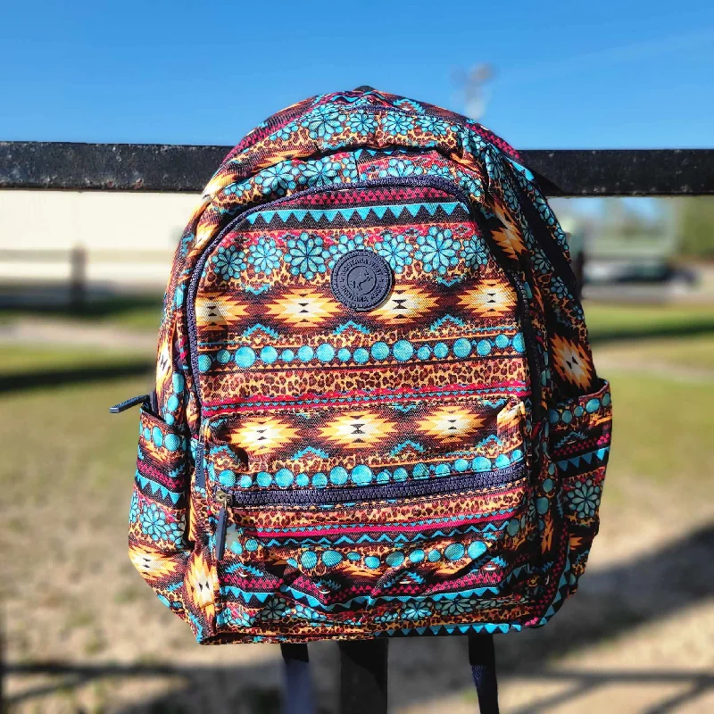 Tsa-Approved Bags For Hassle-Free Airport Security Montana West Blue Floral Leopard Print Backpack