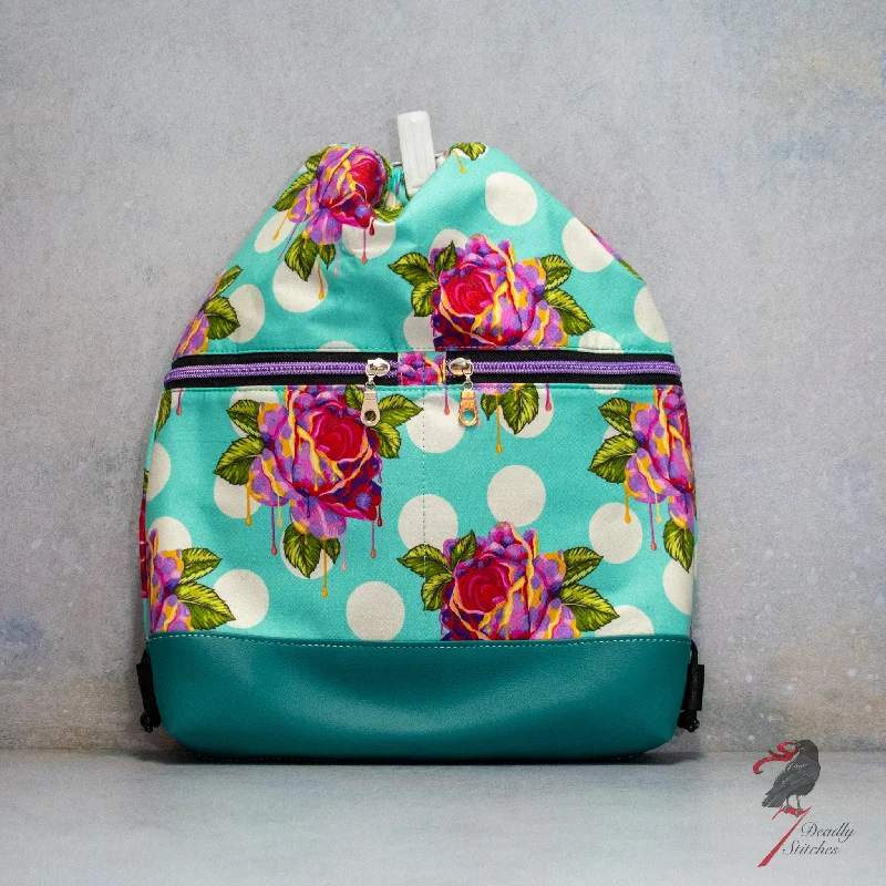 Active Lifestyles Painted Roses Begonia Backpack