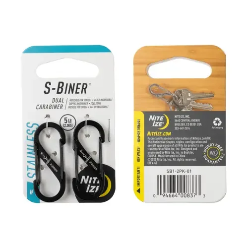 Flash Sale On Premium Bags S-Biner Stainless Steel Dual Carabiner #1 2PK