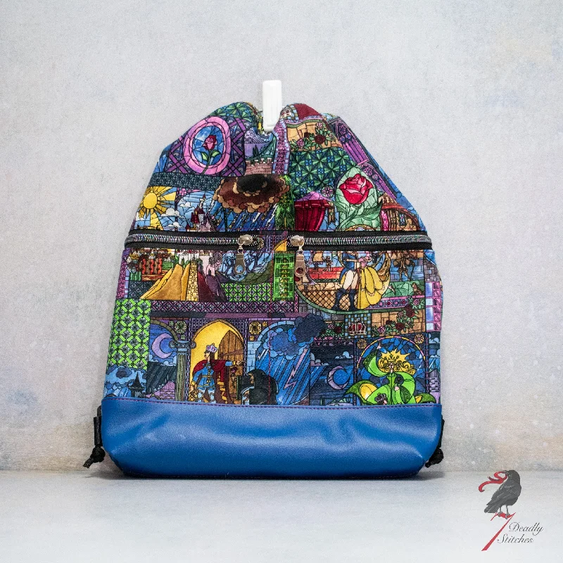 Valentine's Day Stained Glass Beast Begonia Backpack