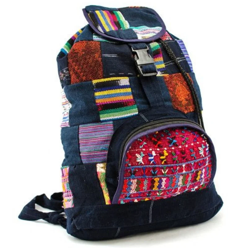 Anti-Theft And Budget-Friendly Bags Vintage Textiles Patch Backpack