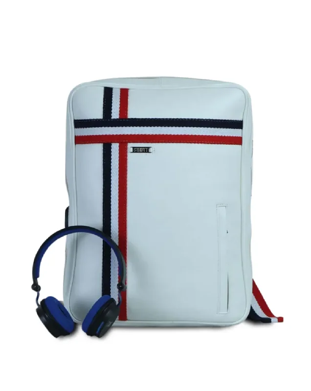 Stylish Bags For Fashion Bloggers With Promotions WHITE TROOPER - THE TRAVEL BACKPACK