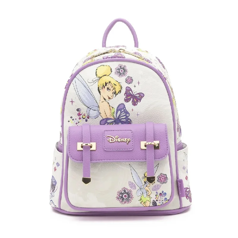 Black Friday Deals On Stylish Handbags WondaPop Disney Peter Pan Tinker Bell 11" Vegan Leather Mini Backpack