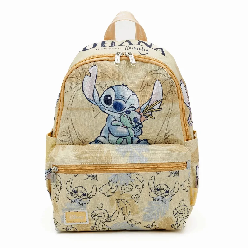 Genuine Bags On Clearance Sale WondaPop Disney Stitch and Scrump 13" Nylon Mini Backpack