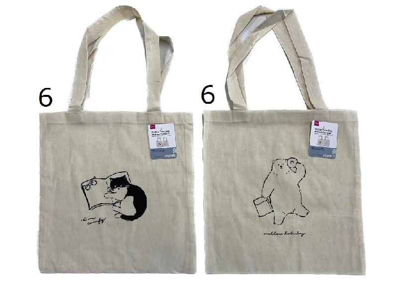 Sleek And Seasonal Sale Bags Cotton Tote Bag Animal Cat Bear