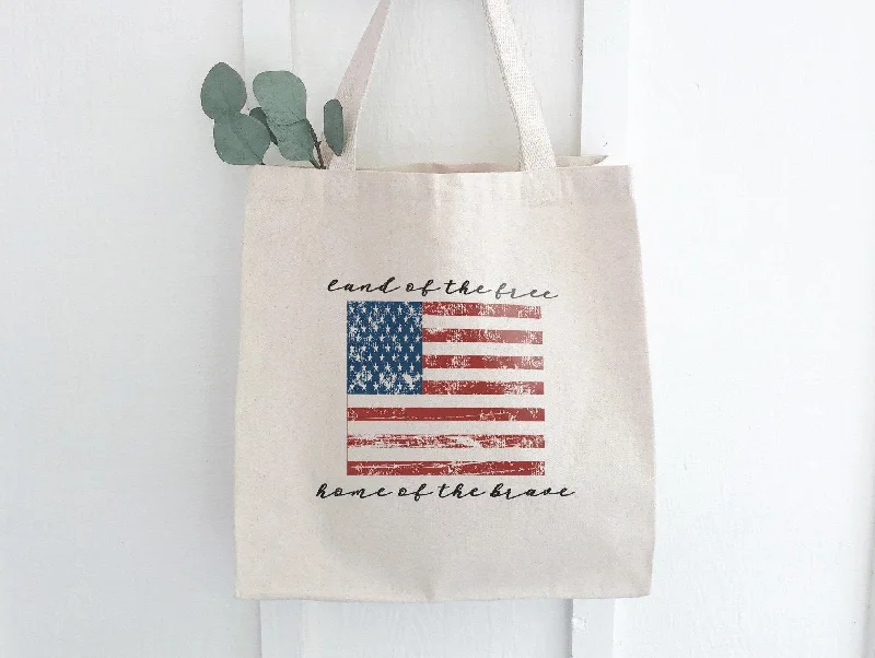 Designer Bags For Luxury Collectors American Flag - Canvas Tote Bag