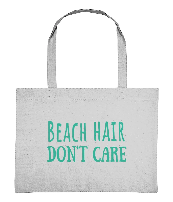 New Year Party Bag For Celebrations Beach Hair Don't Care Recycled Cotton Shopping Bag
