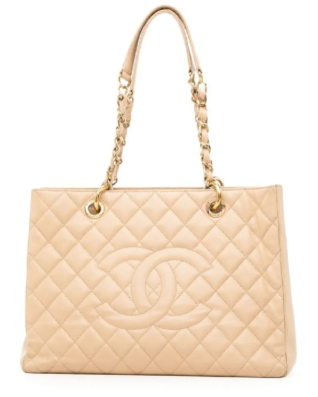 Eco-Friendly Bags With Discounts CC Beige 2011 Caviar Grand Shopper