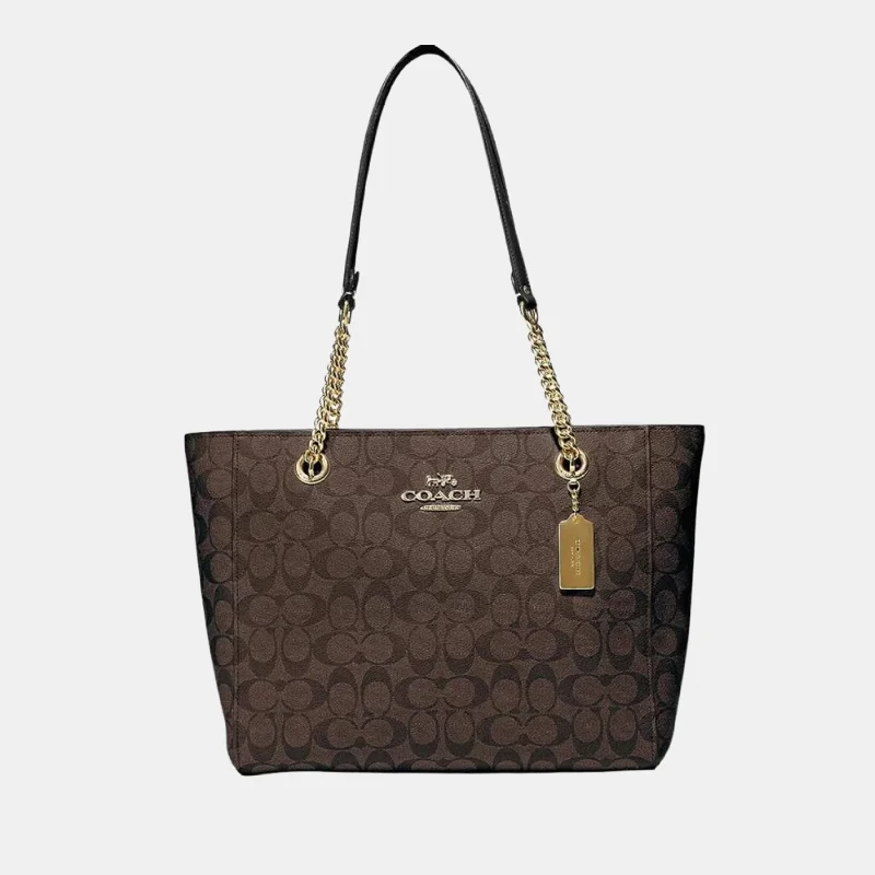 Glamorous Bags For Evening Events And Parties Coach Cammie Chain Tote In Signature Canvas