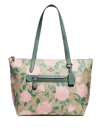 Sporty Bags For Active And Athletic Lifestyles Coach Camo Rose Signature Taylor Tote