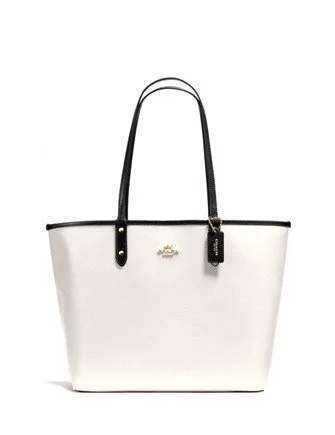 Everyday Bags For Work, School, Or Errands Coach Reversible City Tote With Travel Pouch