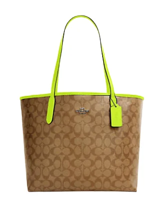 Lightweight And Affordable Bags Coach City Tote In Signature Canvas