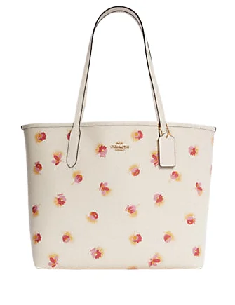 Luxury Bags On Sale Coach City Tote With Pop Floral Print