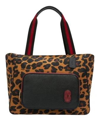 Black Friday And Cyber Monday Bag Deals Coach Court Tote With Leopard Print