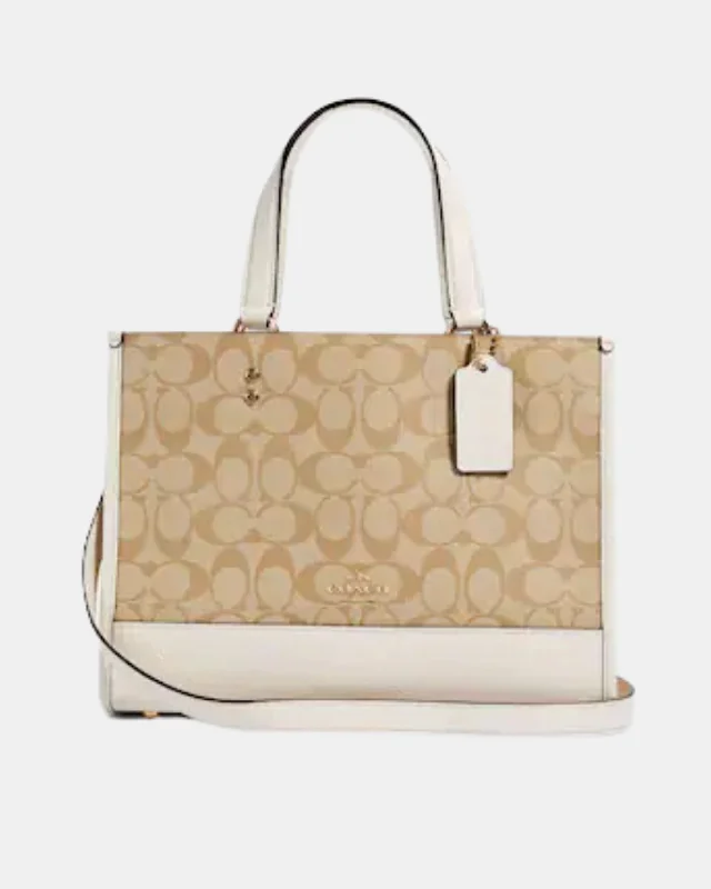 Luxury Bags With Premium Materials And Craftsmanship Coach Dempsey Carryall In Signature Canvas