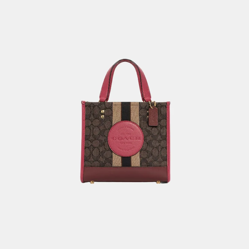 Designer-Inspired Bags At Budget-Friendly Prices Coach Dempsey Tote 22 In Signature Jacquard With Coach Patch And Stripe