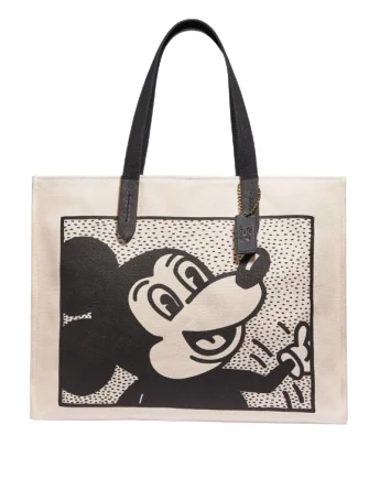 Stylish Bag For Women Coach Disney Mickey Mouse X Keith Haring Tote 42