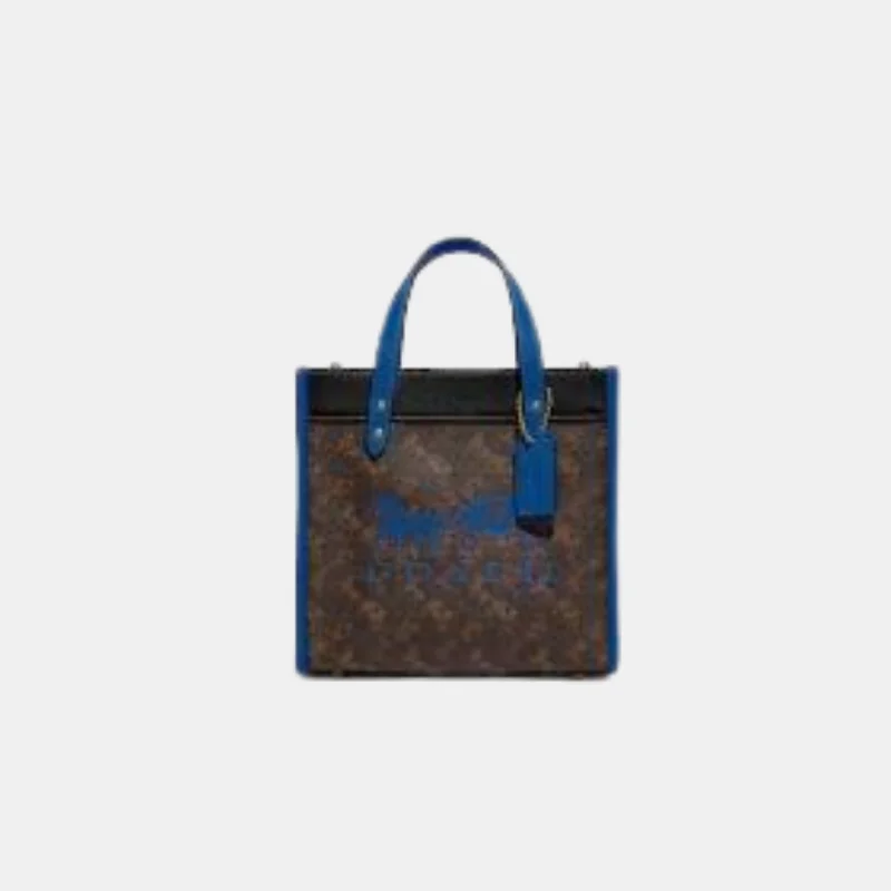 Luxury Bags On Sale Coach Field Tote 22 With Horse And Carriage Print And Carriage Badge