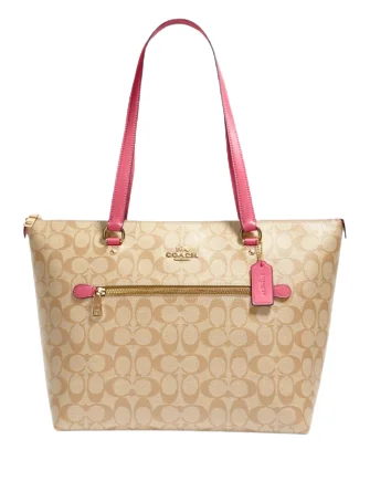 Luxury Bags With Premium Materials And Craftsmanship Coach Gallery Tote In Signature Canvas