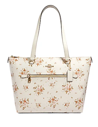 Chic And Clearance-Priced Tote Bags Coach Gallery Tote With Rose Bouquet Print