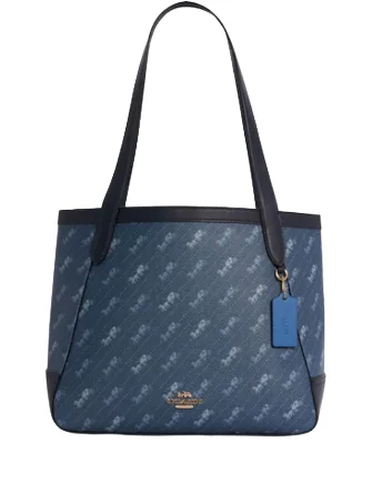 Limited-Time Offers On Trendy And Stylish Bags Coach Horse And Carriage Tote With Horse And Carriage Dot Print