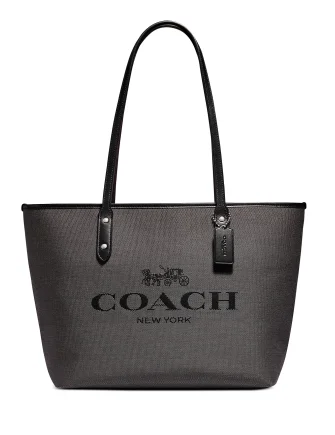 Glamorous Bags For Evening Events And Parties Coach Horse & Carriage Jacquard City Tote