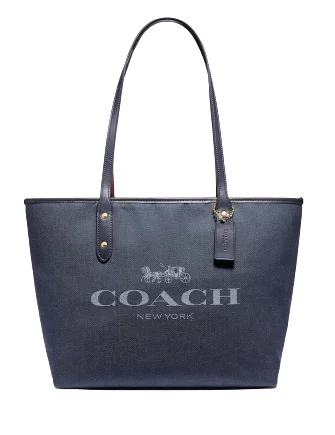 High-Quality Bags Coach Horse & Carriage Jacquard City Tote