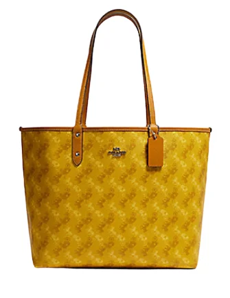 Bold Fashionistas Coach Reversible City Tote in Signature Canvas With Horse and  Carriage
