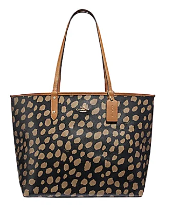 Eco-Friendly Bags With Discounts Coach Reversible City Tote With Deer Spots