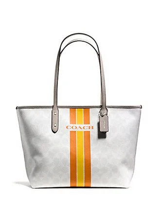 Trendy Bags For Teenage Girls Coach Signature Varsity City Zip Top Tote