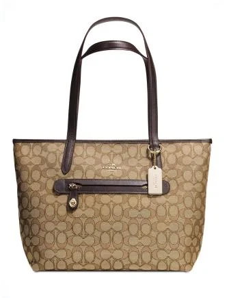 Everyday Bags For Work, School, Or Errands Coach Taylor Tote in Signature Jacquard