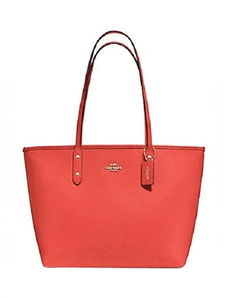 Scratch-Resistant And Luxury Sale Bags Coach City Zip Tote in Crossgrain Leather