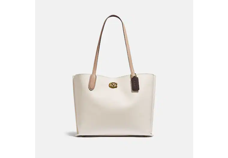 Bags For Minimalist And Functional Design Coach Willow Tote In Colorblock