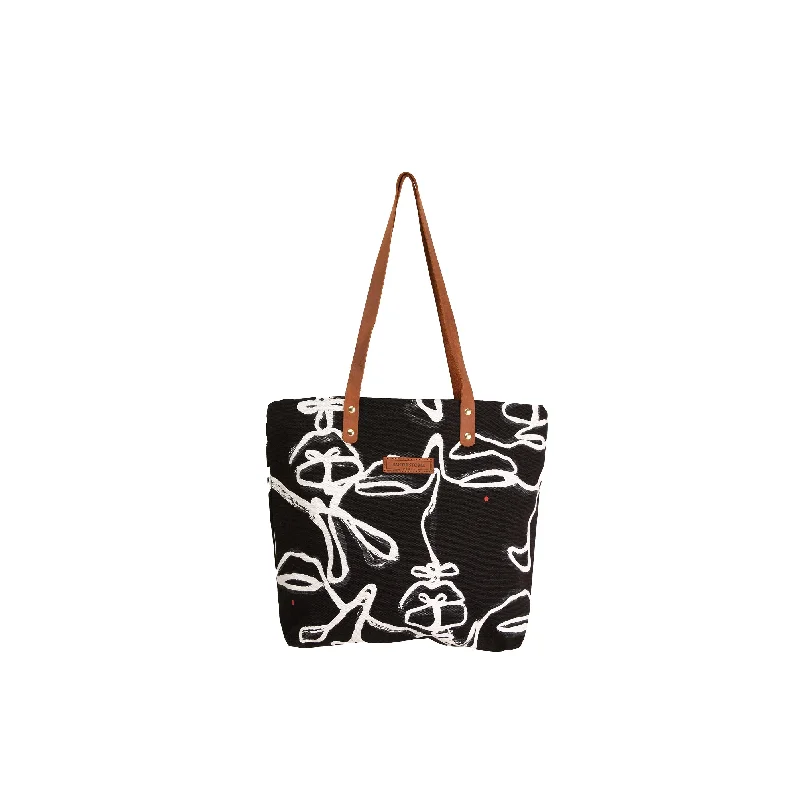 Bags With Tsa-Approved Features Canvas Continuum Print Dorothy Tote x EndoSquared