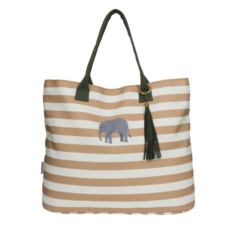 Valentine's Day Elephant Canvas Tote Bag