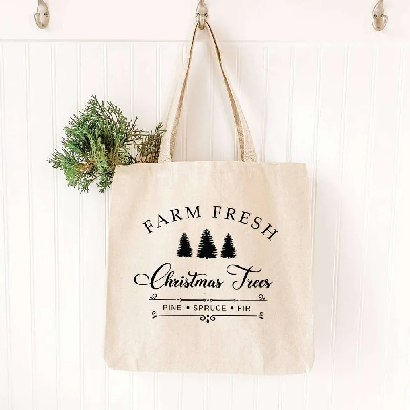 Black Friday Deals On Stylish Handbags Farm Fresh Christmas Trees - Canvas Tote Bag