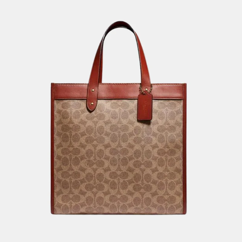 Bold Fashionistas COACH FIELD TOTE IN SIGNATUE CANVAS WITH HORSE AND CARRIAGE PRINT