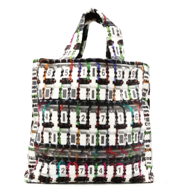 Luxury Bags For Working Professionals Geometric Print Large Beach Tote