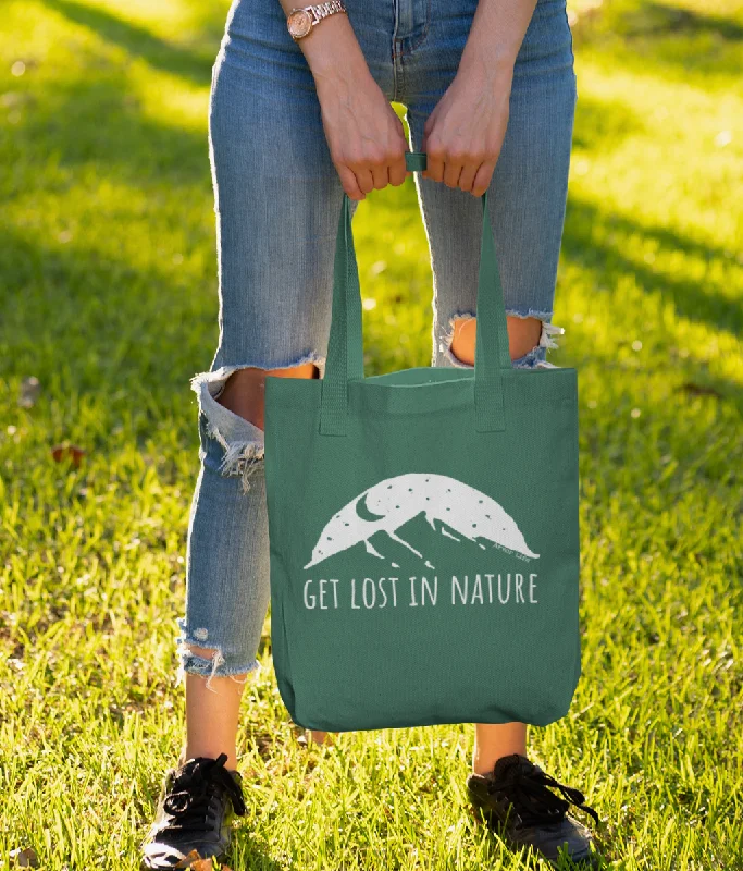 Lightweight And Functional Bags For Travel And Work Get Lost In Nature Organic Cotton Tote Bag