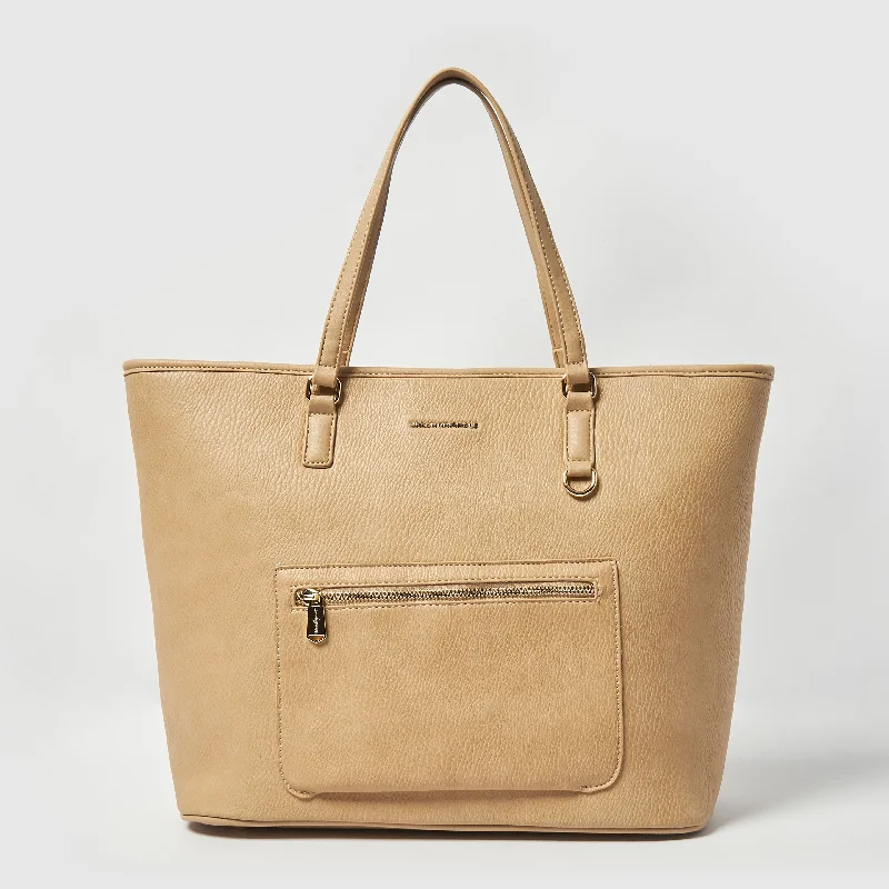 Luxury Bags On Sale High Flyer Vegan Tote by Urban Originals - Sand