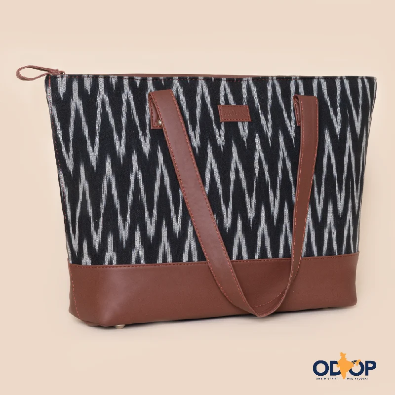 High-Quality Bags On Flash Sale Ikat Wave Shoulder Tote Bag