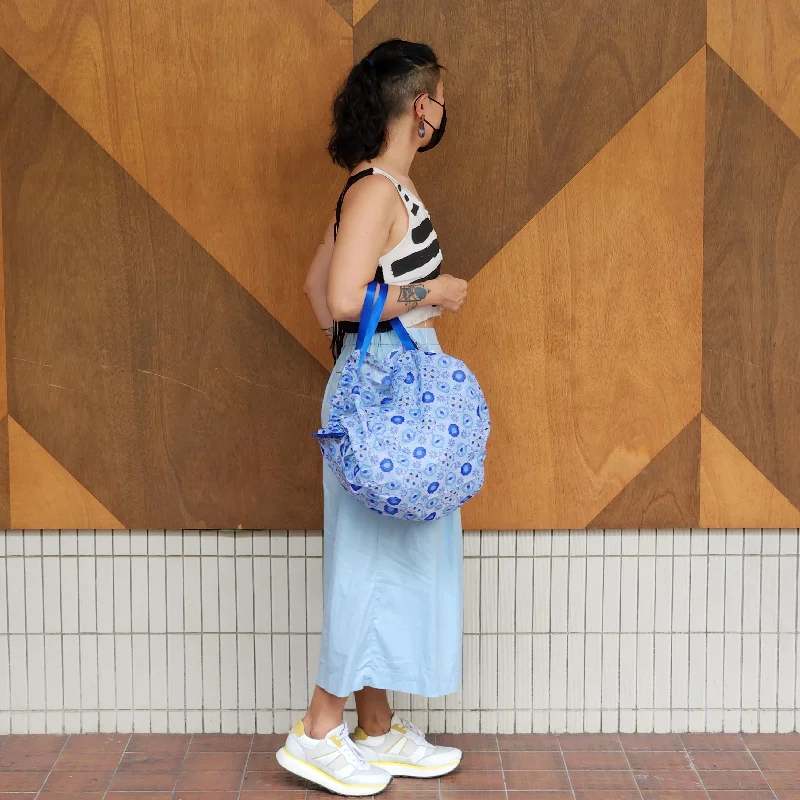 Modern And Limited-Time Offer Bags Instantly Fold Shopper Bag Blue Tile