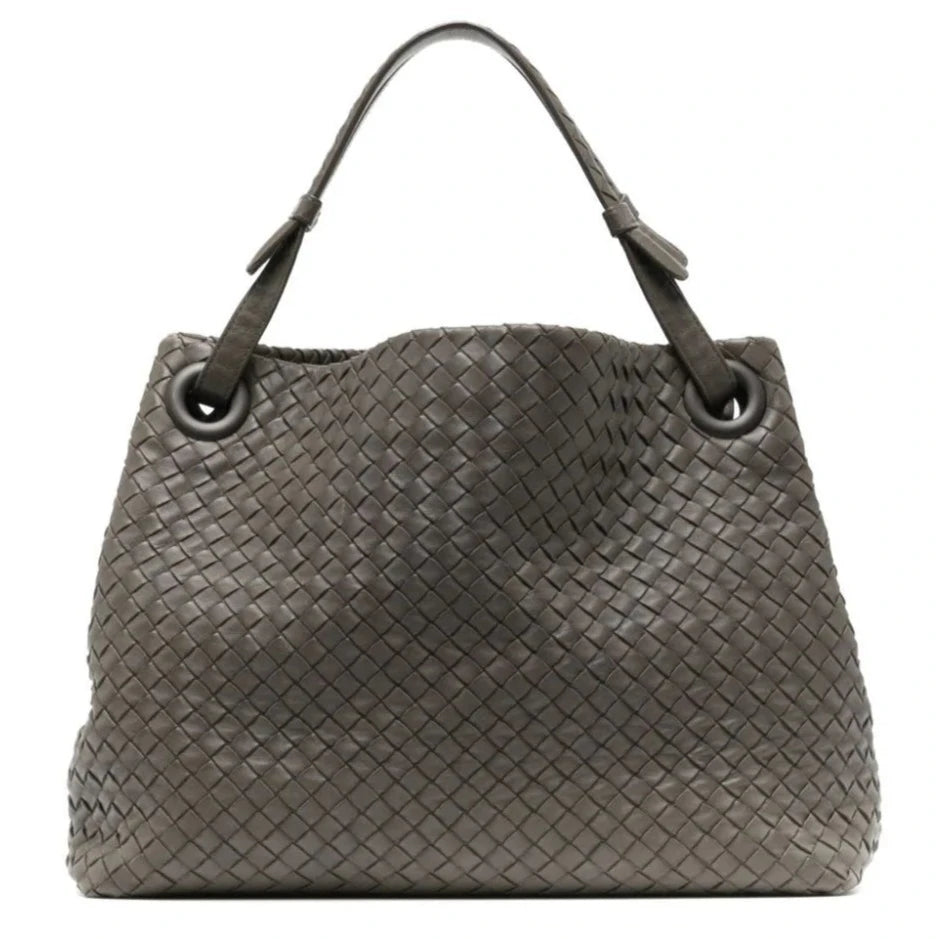 Luxury Bags With Premium Materials And Craftsmanship Intrecciato Leather Tote