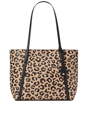 Discounted Designer Bags For Clearance Sale Kate Spade New York Cara Graphic Leopard Large Tote