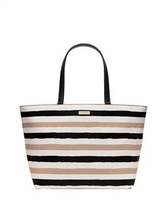 Active Lifestyles Kate Spade New York Grant Street Jules Grainy Vinyl Striped Tote