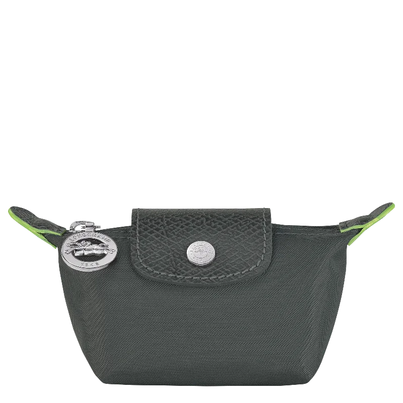 Spacious Bags With Holiday Promotions Longchamp Le Pliage Green Coin Purse Graphite