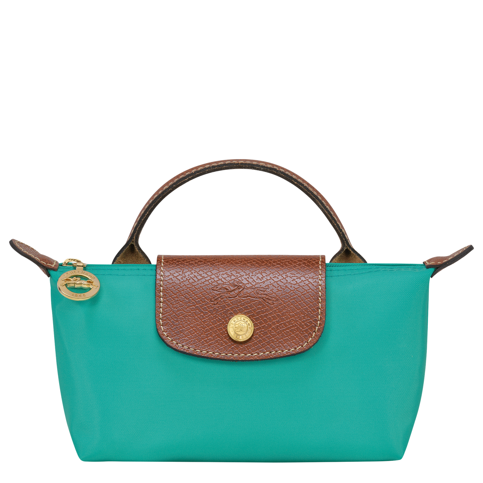 Modern And Limited-Time Offer Bags Longchamp Le Pliage Green Coin Purse with Handle Turquoise