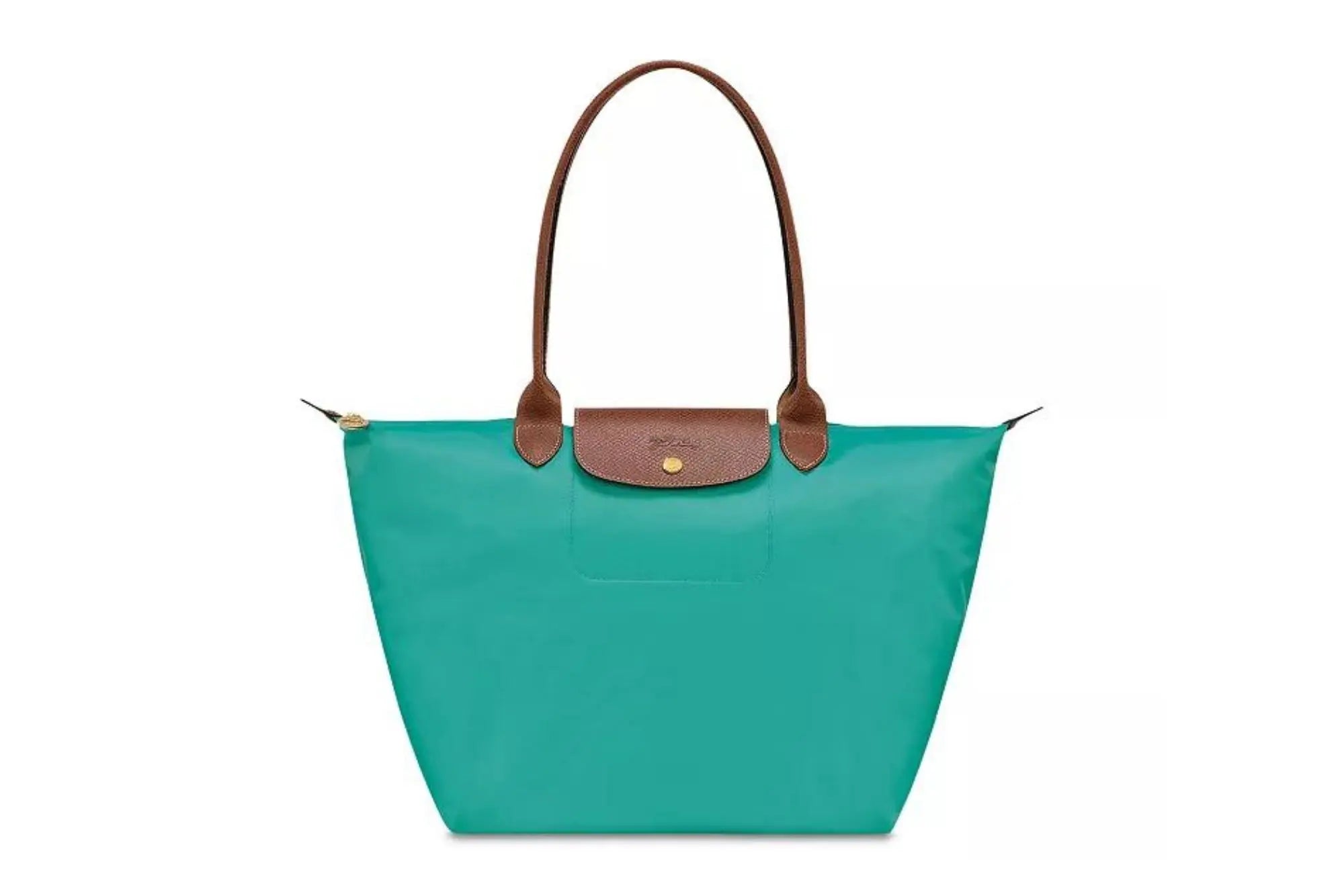 Designer Bags For Luxury Collectors Longchamp Le Pliage Green Tote Bag Turquoise